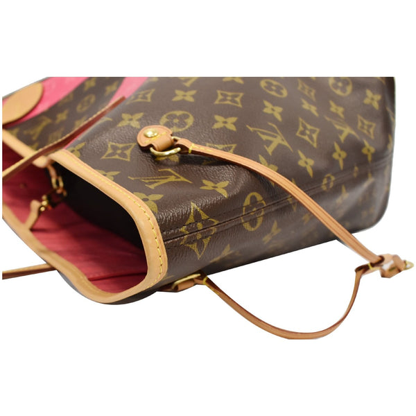 LOUIS VUITTON Neverfull MM V Grenade Monogram Canvas Shoulder Bag Brown