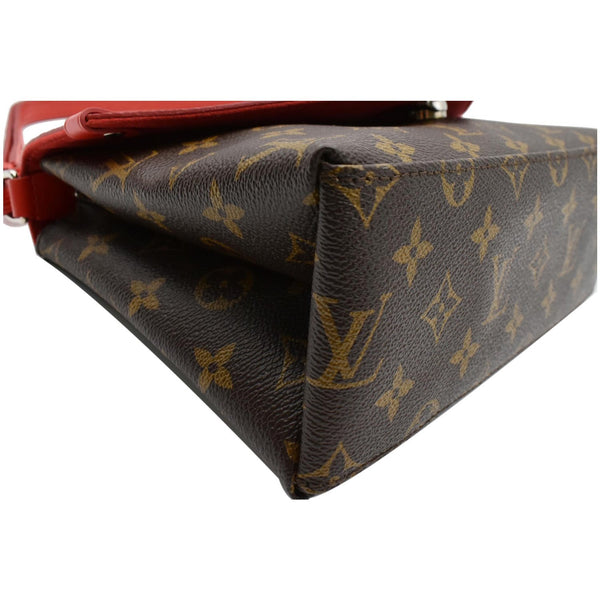 LOUIS VUITTON Saint Michel Monogram Epi Leather Shoulder Bag Red