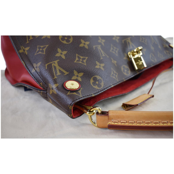LOUIS VUITTON Gaia Monogram Canvas Shoulder Bag Brown