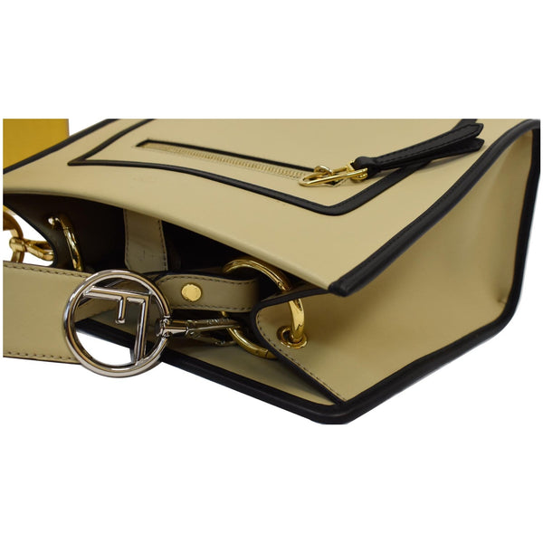 FENDI Runaway Medium Leather Tote Bag Beige