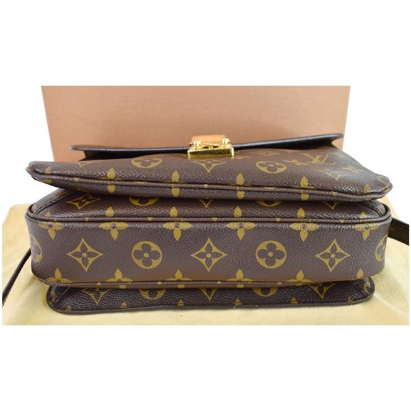 Louis Vuitton Metis Pochette Monogram Canvas Bag Brown - bottom design view
