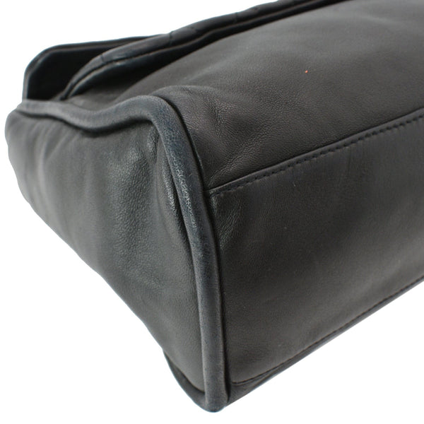 Chanel Double Foldover Twist Closure Smooth Lambskin Bag