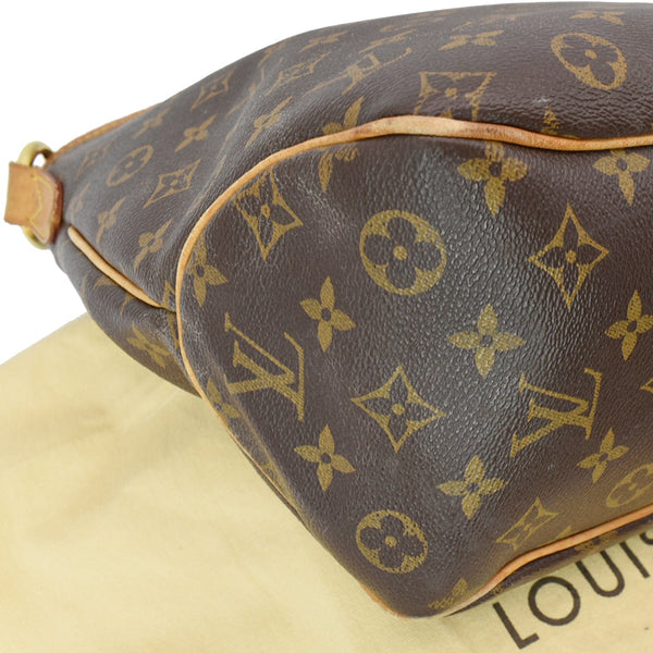 LOUIS VUITTON Delightful MM Monogram Canvas Shoulder Bag Brown