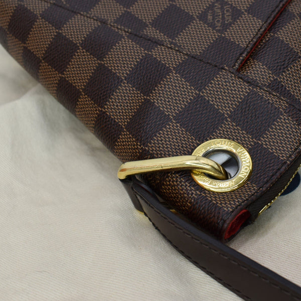 LOUIS VUITTON South Bank Besace Damier Ebene Crossbody Bag Brown