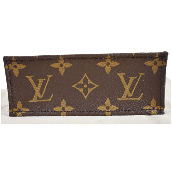 LOUIS VUITTON Petit Sac Plat Monogram Canvas Shoulder Bag Brown