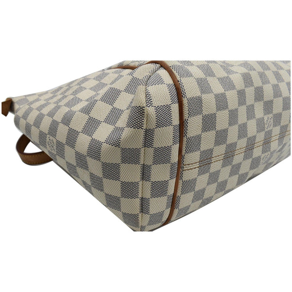 LOUIS VUITTON Totally MM Damier Azur Shoulder Bag White