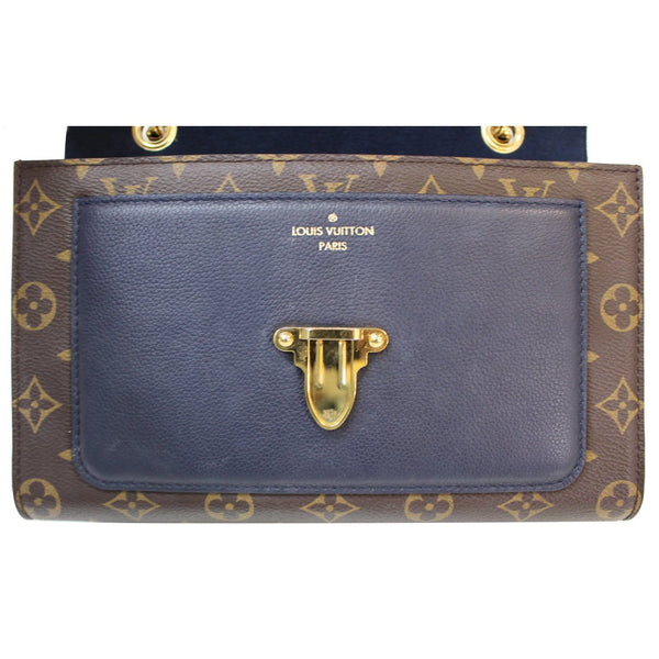 Navy Color Louis Vuitton Victoire Monogram Canvas Bag
