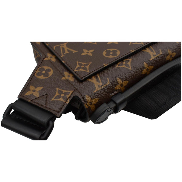 LOUIS VUITTON S-Lock Sling Monogram Macassar Crossbody Bag Brown