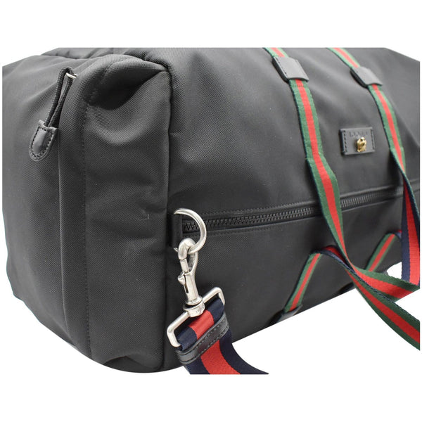 GUCCI Techno Canvas Duffle Travel Bag Black 450983