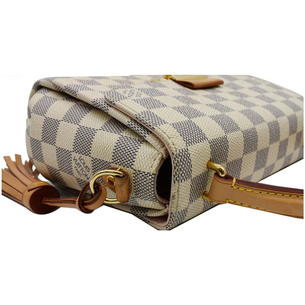 LOUIS VUITTON Croisette Damier Azur Shoulder Crossbody Bag White