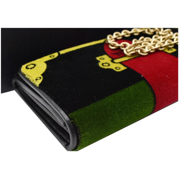 Prada Cahier Velvet Clutch Bag Multicolor - Milano Edition