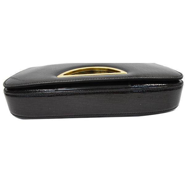 Christian Dior Maris Pearl Patent Monogram Shoulder Bag Bottom preview