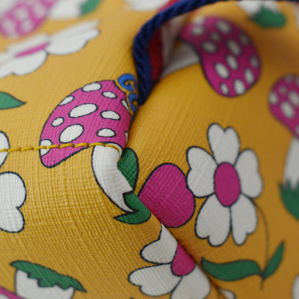 GUCCI Girls Floral Printed GG Coated Canvas Backpack Multicolor 271327