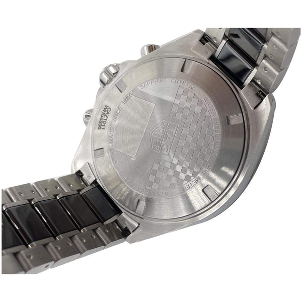 TAG HEUER Formula 1 Chronograph Quartz SS Date Watch Silver Dial 43MM