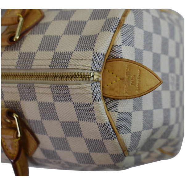 LV Speedy 30 Damier Azur handbag made in France