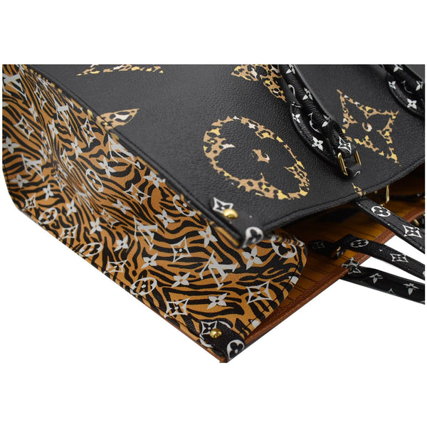 LOUIS VUITTON Onthego Jungle GM Giant Monogram Canvas Tote Shoulder Bag Black - Hot Deals