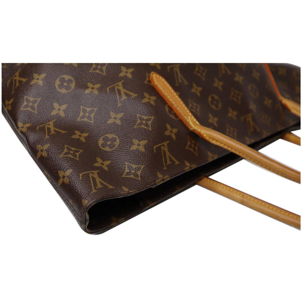 close View lv Monogram Canvas Raspail MM Bag Brown