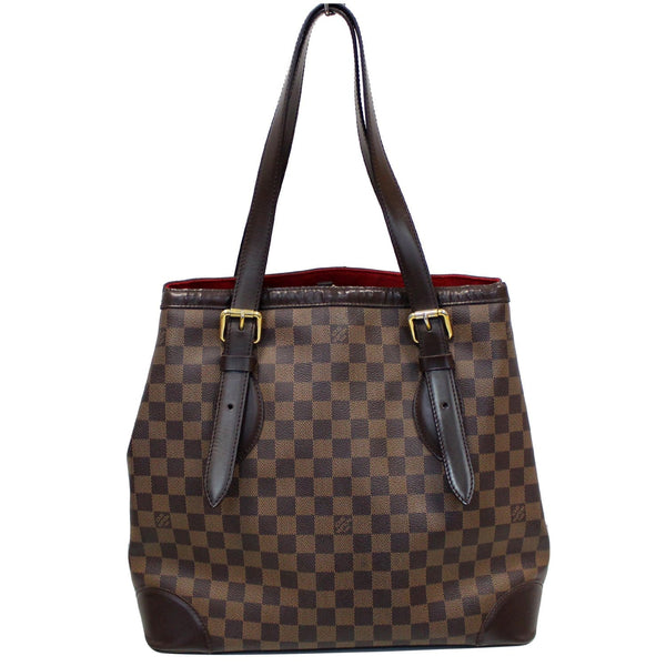 LOUIS VUITTON Hampstead GM Damier Ebene Shoulder Bag Brown straps