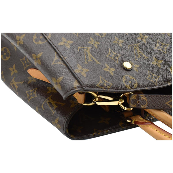 LOUIS VUITTON Montaigne GM Monogram Canvas Shoulder Bag Brown