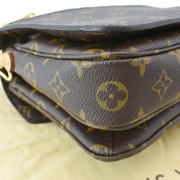 LOUIS VUITTON Metis Pochette Monogram Canvas Crossbody Bag Brown