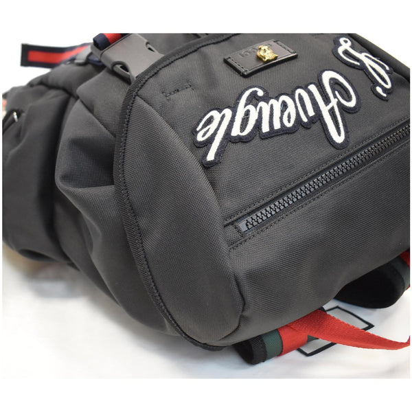 GUCCI Techpack Backpack with Embroidery Backpack Bag Black 429037