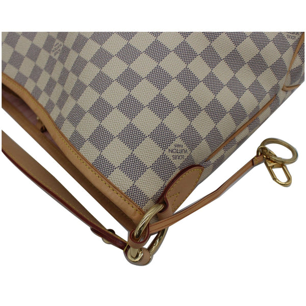 LOUIS VUITTON Delightful PM Damier Azur Hobo Bag White