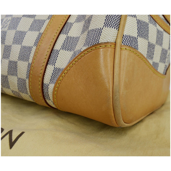 LOUIS VUITTON Berkeley Damier Azur Satchel Bag White