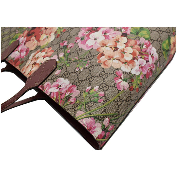 GUCCI Blooms Reversible Floral GG Canvas Tote Bag Multicolor 368571