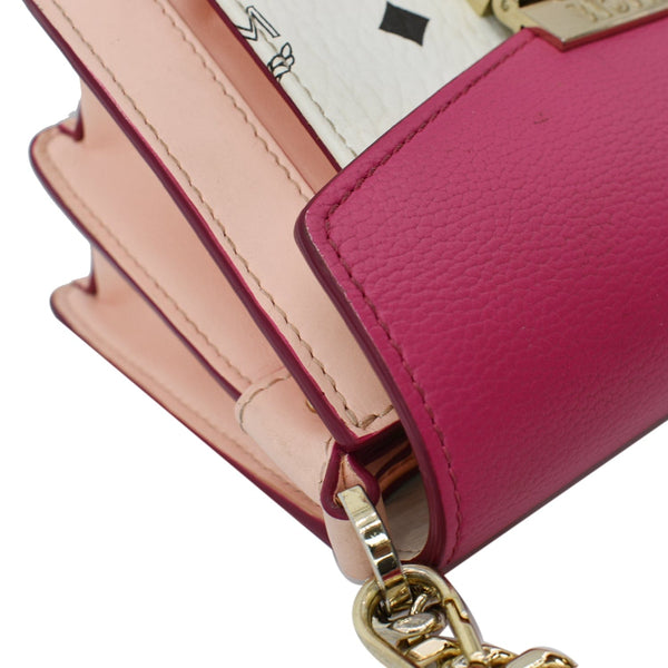 MCM Patricia Mini Block Leather Crossbody Bag Multicolor