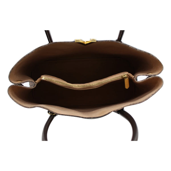 Louis Vuitton Kensington Damier Ebene Shoulder Bag top inside view