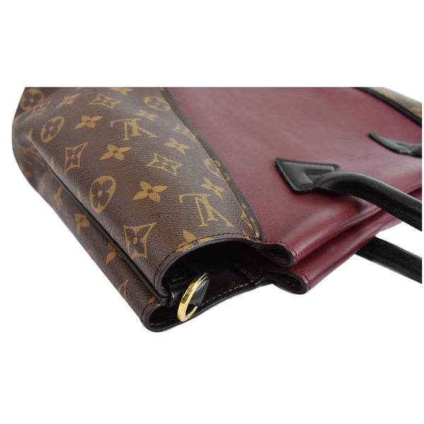 Louis Vuitton W PM Monogram Canvas Tote Bag Burgundy- space corner