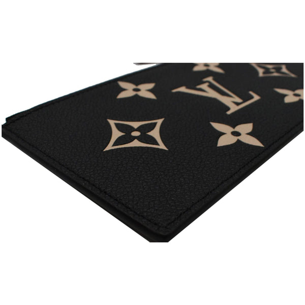 LOUIS VUITTON Felicie Pochette Insert Empreinte Zippy Wallet Bicolor