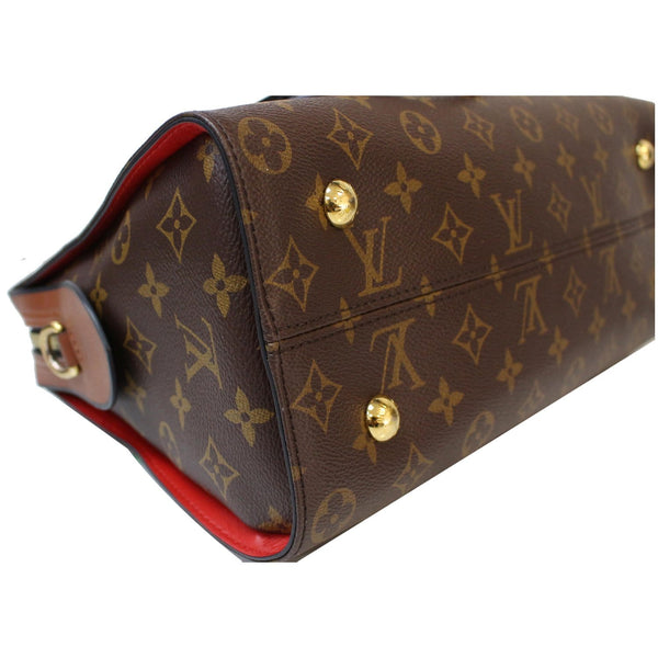 LOUIS VUITTON Tuileries Monogram Canvas Tote Shoulder Bag Brown