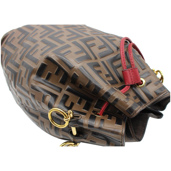 FENDI Mon Tresor Drawstring FF Canvas Bucket Bag Multicolor