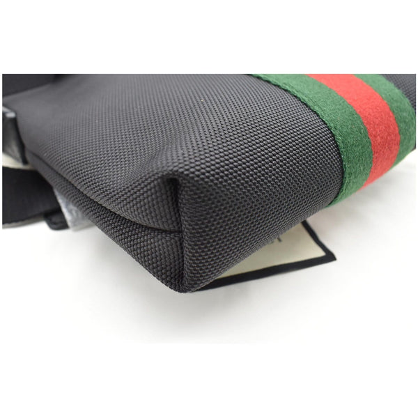 GUCCI Techno Canvas Web Messenger Bag Black 631195