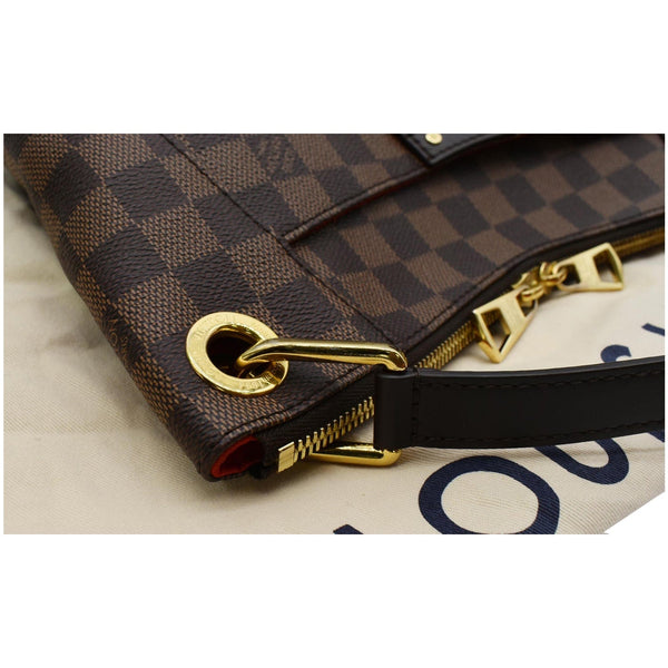 LOUIS VUITTON South Bank Besace Damier Ebene Crossbody Bag Brown