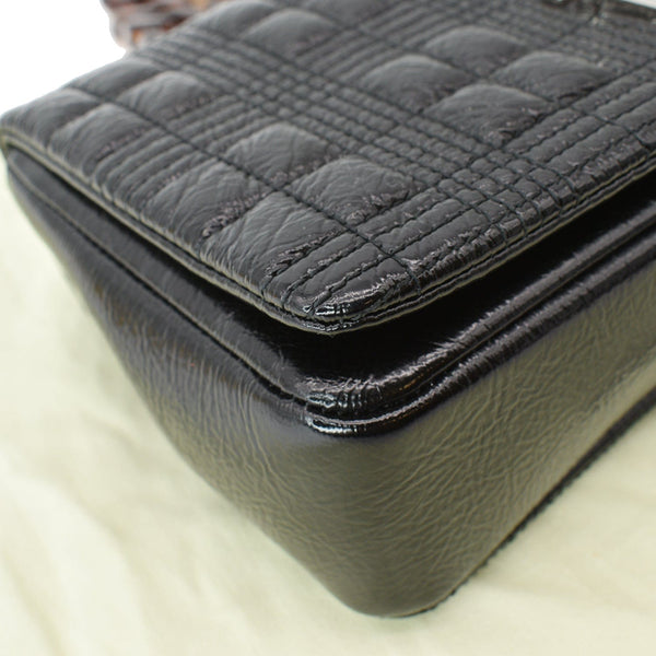 BURBERRY Lola Small Quilted Leather Shoulder Bag Black