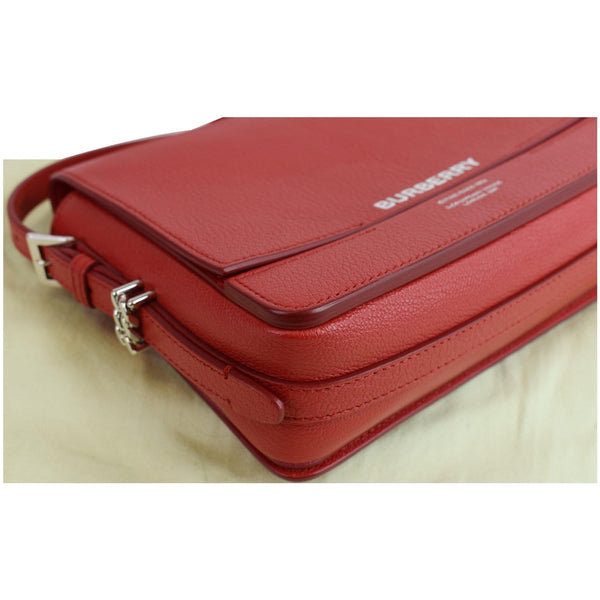 BURBERRY Small Grace Leather Shoulder Bag Red - Final Sale