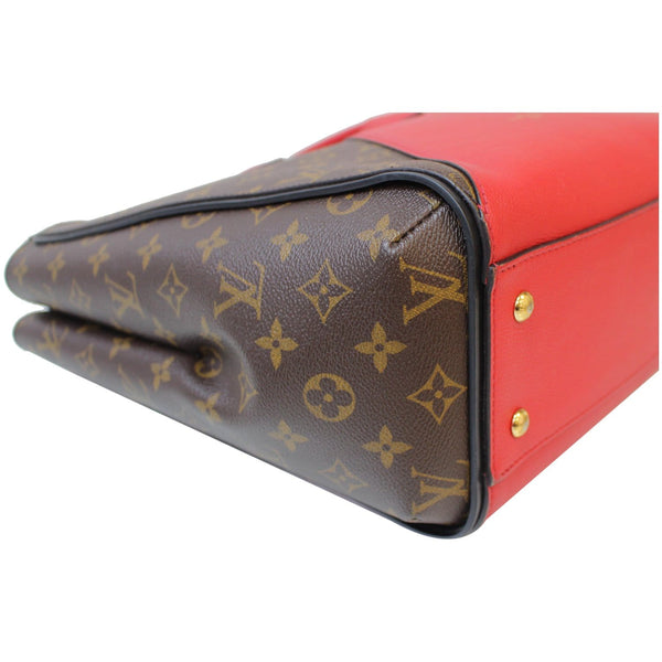 LOUIS VUITTON Kimono Monogram Calfskin Tote Bag Brown/Cerise