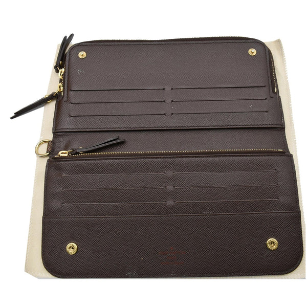 LOUIS VUITTON Insolite Damier Ebene Wallet Brown