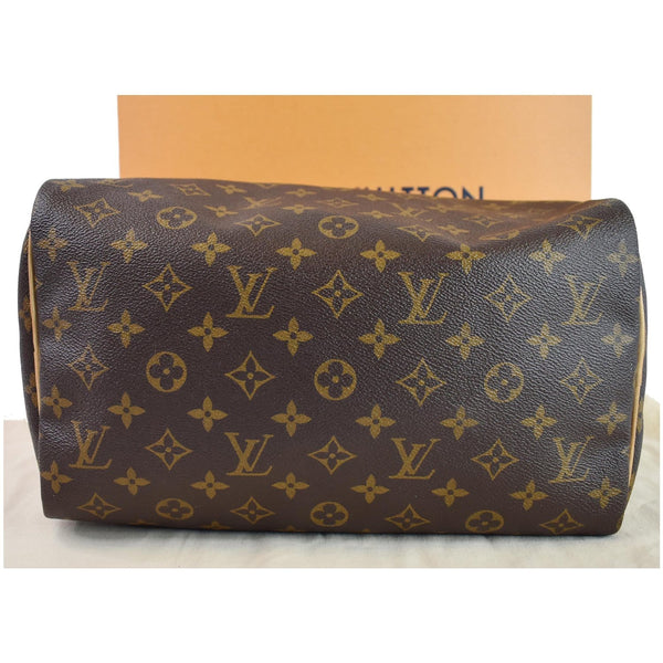 LOUIS VUITTON Speedy 30 Monogram Canvas Shoulder Bag Brown