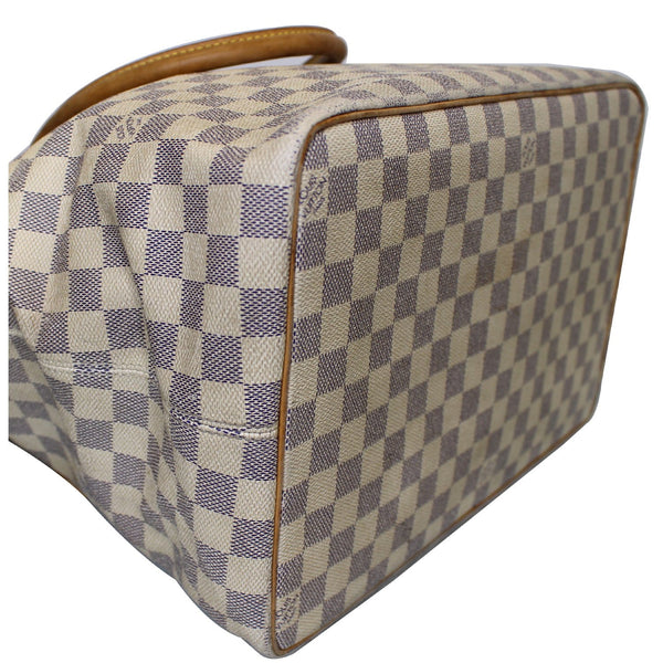 LOUIS VUITTON Saleya GM Damier Azur Shoulder Bag White