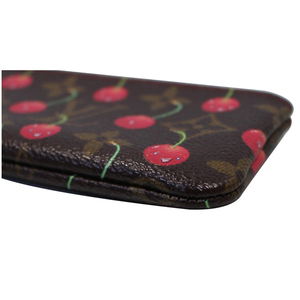 Louis Vuitton Key Coin Pouch Cerises Cherry Brown