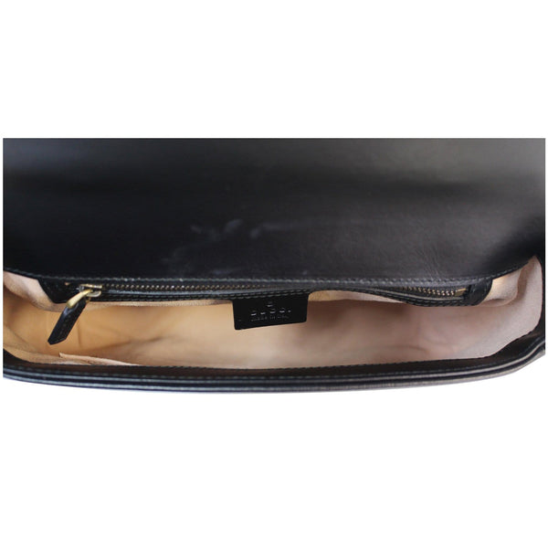 GUCCI GG Marmont Small Top Handle Shoulder Bag Black 498110