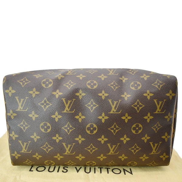 LOUIS VUITTON Speedy 30 Monogram Canvas Satchel Bag Brown