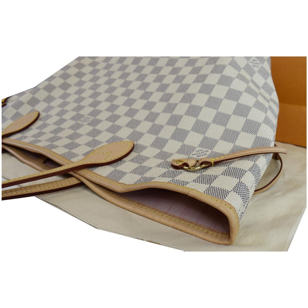 Louis Vuitton Neverfull MM Damier Azur bag corner preview