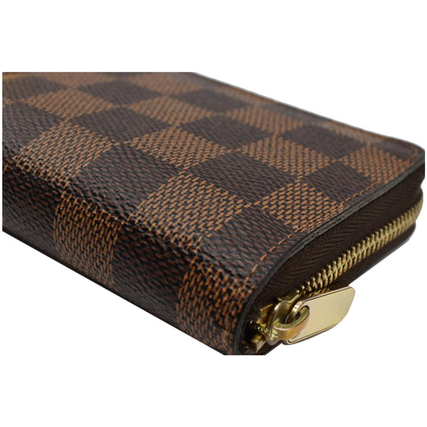 LOUIS VUITTON Damier Ebene Zippy Coin Purse Brown
