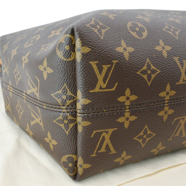 LOUIS VUITTON Graceful MM Monogram Canvas Shoulder Bag Brown
