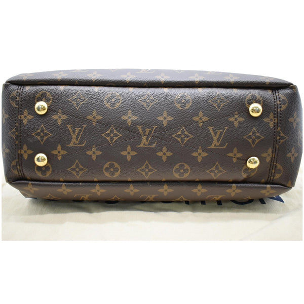 LOUIS VUITTON Pallas Chain Monogram Canvas Shopper Tote Bag Brown