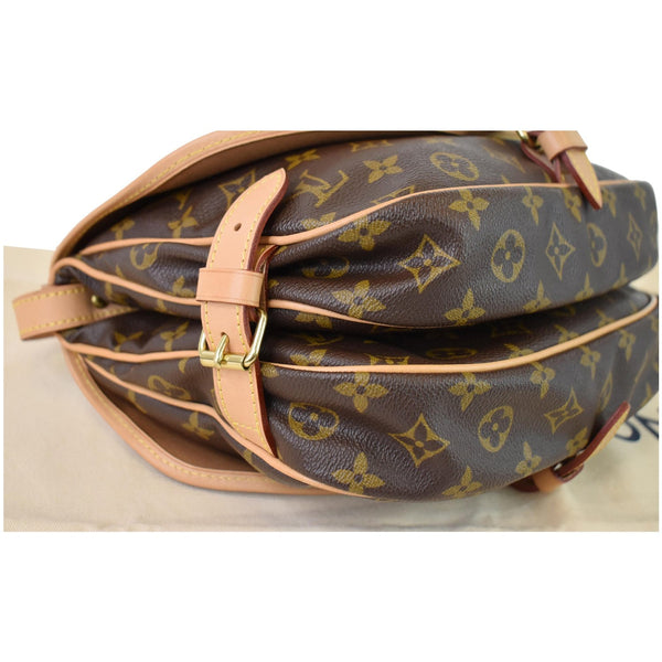 LOUIS VUITTON Saumur 30 Monogram Canvas Shoulder Bag Brown